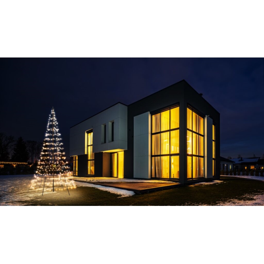 Twinkly - LED RGBW Árbol de Navidad para exterior regulable LIGHT TREE 450xLED 3m IP44 Wi-Fi