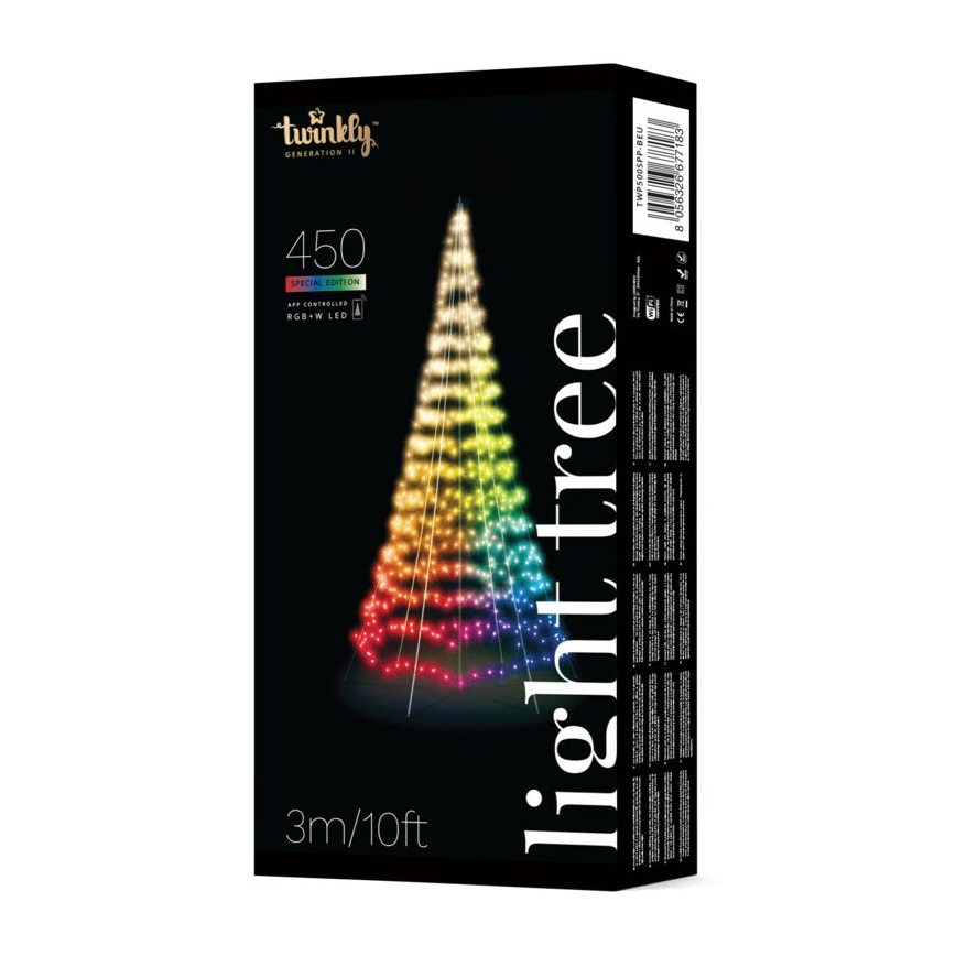 Twinkly - LED RGBW Árbol de Navidad para exterior regulable LIGHT TREE 450xLED 3m IP44 Wi-Fi