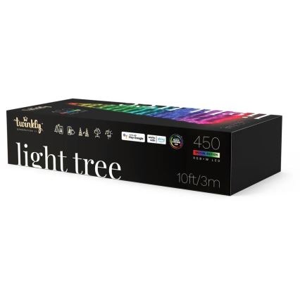 Twinkly - LED RGBW Árbol de Navidad para exterior regulable LIGHT TREE 450xLED 3m IP44 Wi-Fi