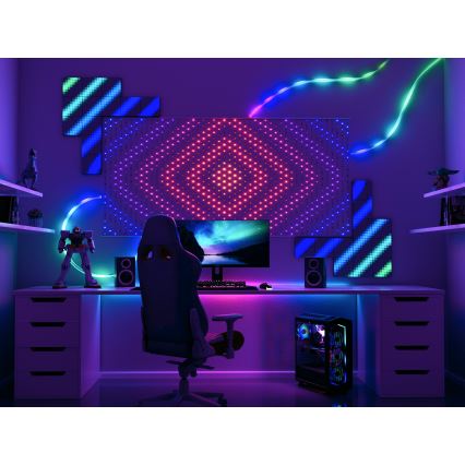 Twinkly - Cortina de Navidad LED RGB Regulable 1x1m Wi-Fi