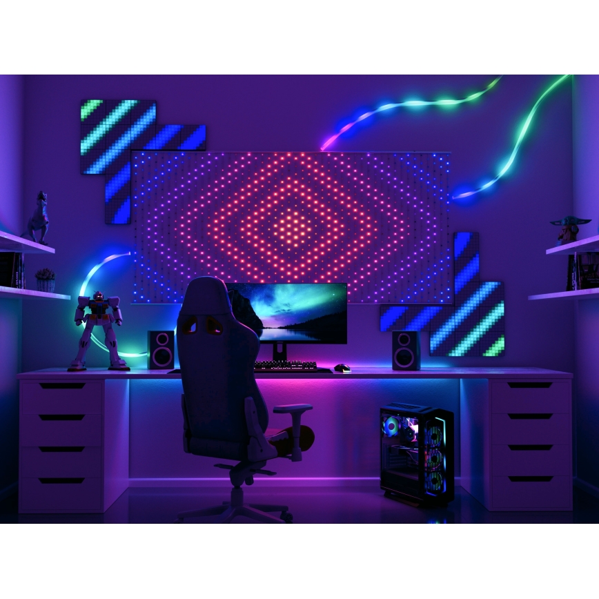 Twinkly - Cortina de Navidad LED RGB Regulable 1x1m Wi-Fi