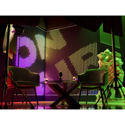 Twinkly - Cortina de Navidad LED RGB Regulable 1x1m Wi-Fi