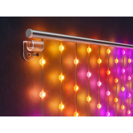 Twinkly - Cortina de Navidad LED RGB Regulable 1x1m Wi-Fi