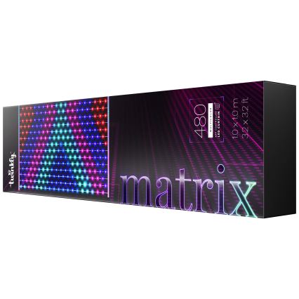 Twinkly - Cortina de Navidad LED RGB Regulable 1x1m Wi-Fi