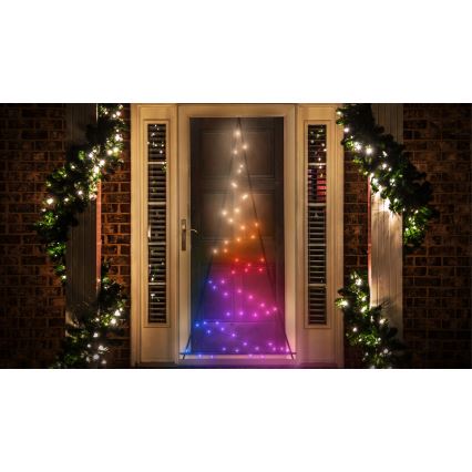 Twinkly - Árbol de Navidad exterior regulable LED RGBW LIGHT TREE 70xLED IP44 Wi-Fi