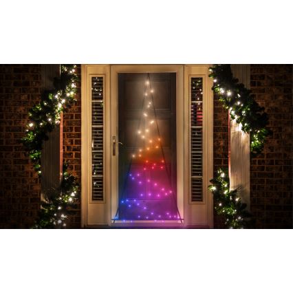 Twinkly - Árbol de Navidad exterior regulable LED RGBW LIGHT TREE 70xLED IP44 Wi-Fi