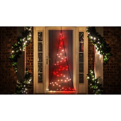 Twinkly - Árbol de Navidad exterior regulable LED RGBW LIGHT TREE 70xLED IP44 Wi-Fi