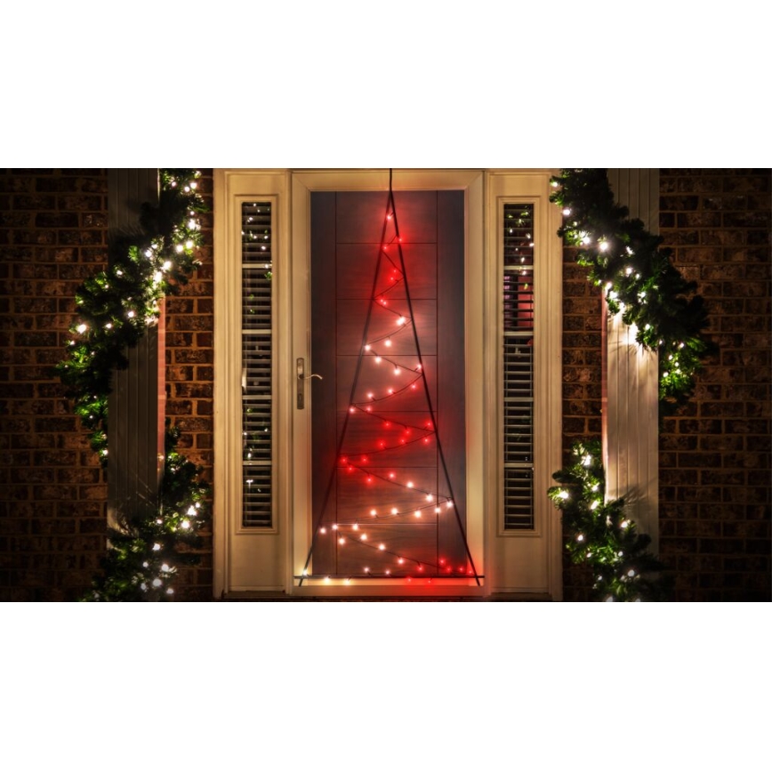 Twinkly - Árbol de Navidad exterior regulable LED RGBW LIGHT TREE 70xLED IP44 Wi-Fi