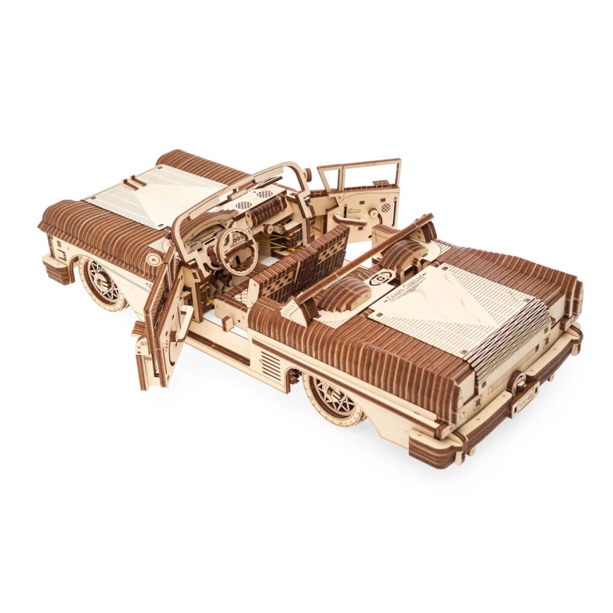 Ugears - 3D puzzle mecánico de madera Cabriolet