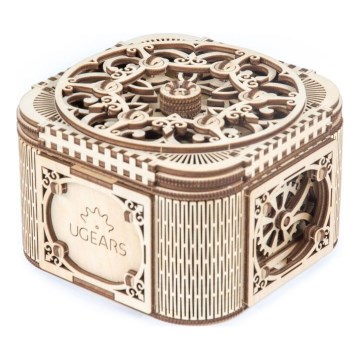 Ugears - 3D puzzle mecánico de madera Jewelry box
