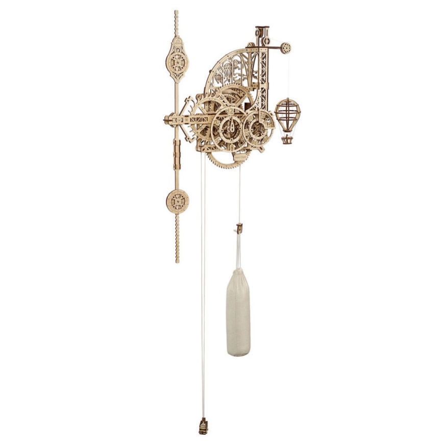 Ugears - 3D puzzle mecánico de madera Reloj de pared Aero