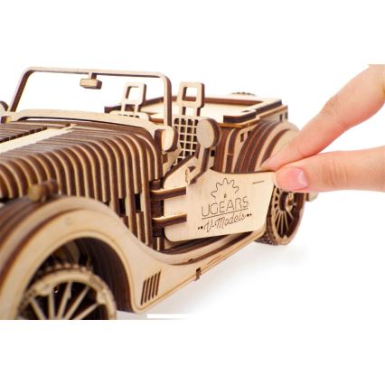 Ugears - Puzzle Mecánico 3D de Madera Coche Roadster