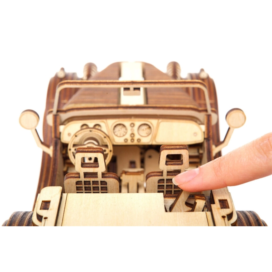 Ugears - Puzzle Mecánico 3D de Madera Coche Roadster