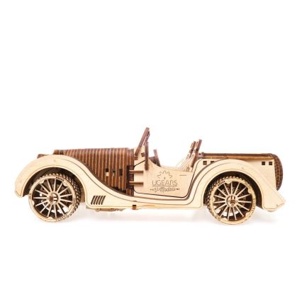 Ugears - Puzzle Mecánico 3D de Madera Coche Roadster