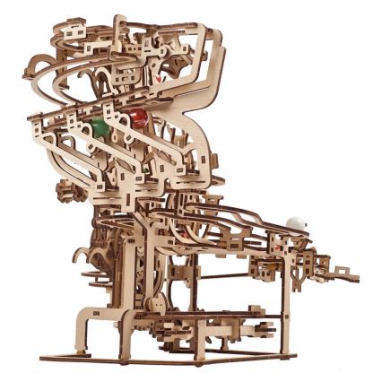 Ugears - Puzzle mecánico 3D de madera Pista de bolas y cadenas