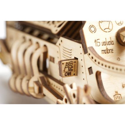 Ugears - Puzzle mecánico 3D de madera U9 Auto Grand Prix