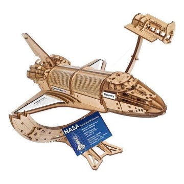Ugears - Puzzle mecánico de madera en 3D NASA space shuttle