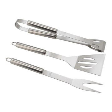 Utensilios de parrilla de acero inoxidable 3 pcs