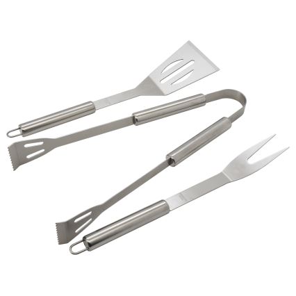 Utensilios de parrilla de acero inoxidable 3 pcs