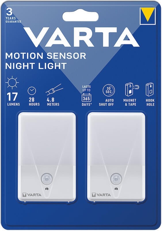 Varta 16624101402 - SET 2x Lámpara LED de orientación con sensor NIGHT LIGHT LED/3xAAA