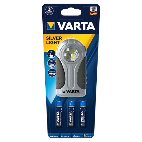 Varta 16647101421 - LED Linterna SILVER LIGHT LED/3xAAA