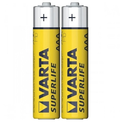 Varta 2003 - 2 pz. Batería de zinc-carbono SUPERLIFE AAA 1,5V