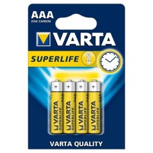 Varta 2003 - 4 pz. Batería de zinc-carbono SUPERLIFE AAA 1,5V