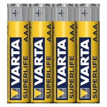 Varta 2003101304 - 4 uds Batería de cloruro de zinc SUPERLIFE AAA 1,5V