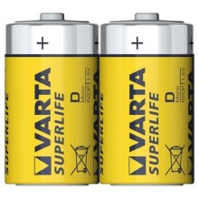 Varta 2020 - 2 pz. Batería de zinc-carbono SUPERLIFE D 1,5V