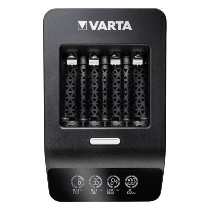 Varta 40084 - Cargador inteligente LCD ULTRA FAST+ 4xNiMH AA 2100 mAh 230V