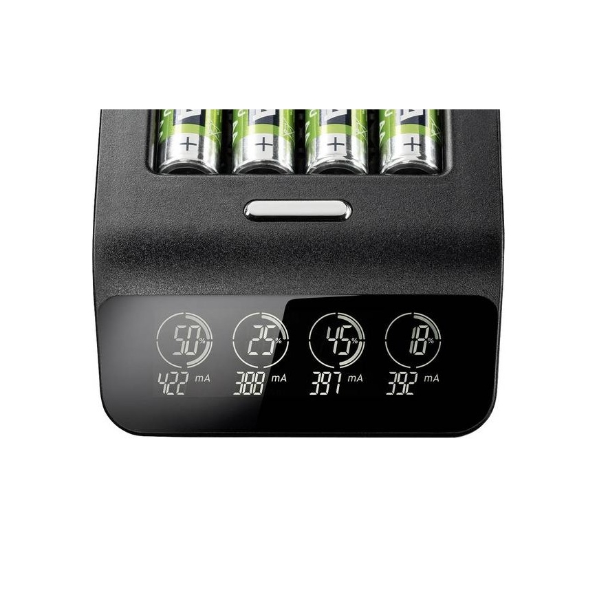 Varta 40084 - Cargador inteligente LCD ULTRA FAST+ 4xNiMH AA 2100 mAh 230V