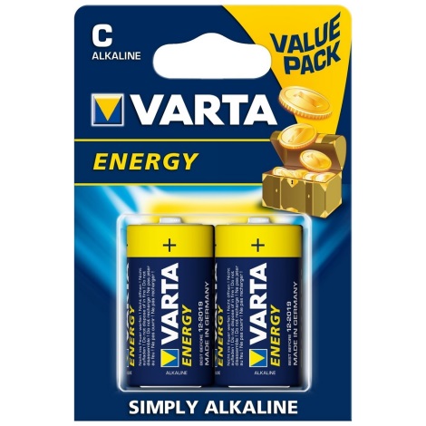 Varta 4114 - 2 pz. Pila alcalina ENERGY C 1,5V
