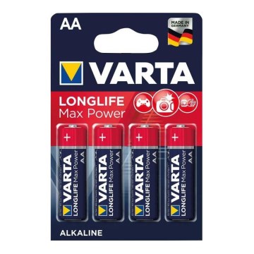 Varta 4706101404 - 4 uds Pila alcalina LONGLIFE AA 1,5V