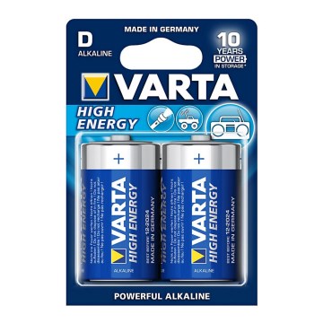 Varta 4920 - 2 pz. Pila alcalina HIGH ENERGY D 1,5V