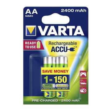 Varta 56706 - 2 pz. Baterías recargables ACCU AA NiMH/2100mAh/1,2V