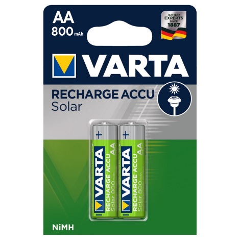 Varta 56736 - 2 pz. Baterías recargables SOLAR ACCU AA NiMH/800mAh/1,2V