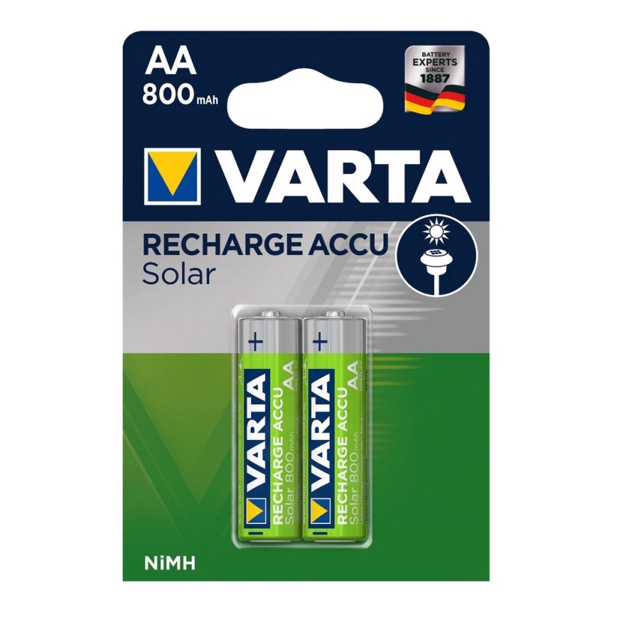 Varta 56736 - 2 pz. Baterías recargables SOLAR ACCU AA NiMH/800mAh/1,2V