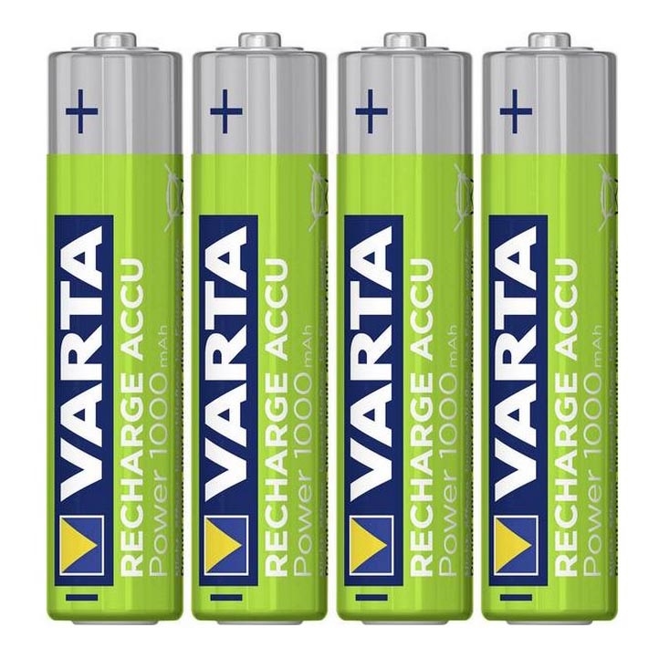 Varta 5703301404 - 4 uds Pila alcalina RECHARGE  AAA  1,2V