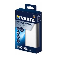 Varta 57977101111 - Power Bank ENERGY 15000mAh/2x2,4V blanco