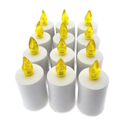 Vela LED LED/2xAA blanco cálido 10,8 cm blanco