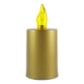 Vela LED LED/2xAA blanco cálido 10,8 cm dorado