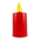 Vela LED LED/2xAA blanco cálido 10,8 cm rojo