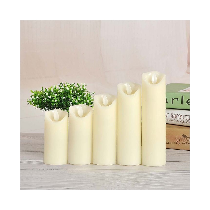 Vela LED LED/2xAA blanco cálido 15 cm