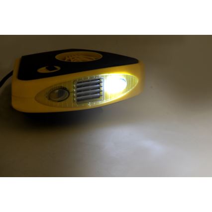 Ventilador con calefacción y luz LED 3en1 158W/12V