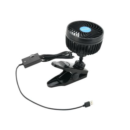 Ventilador con clip USB 4W/5V negro