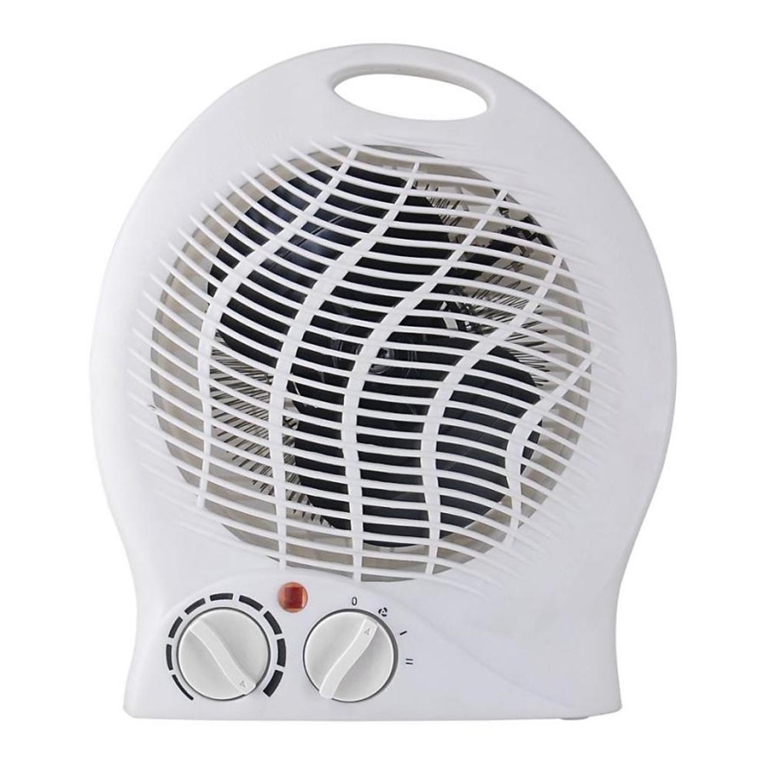 Ventilador con elemento calefactor 1000/2000W/230V blanco