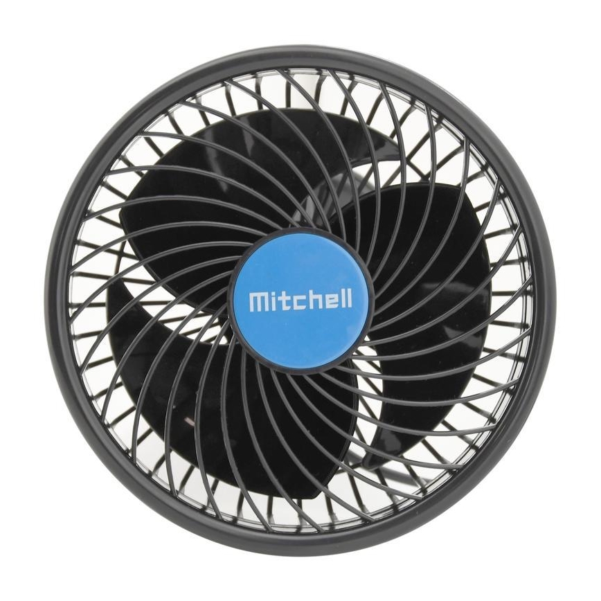 Ventilador de coche con ventosa 9W/12V negro