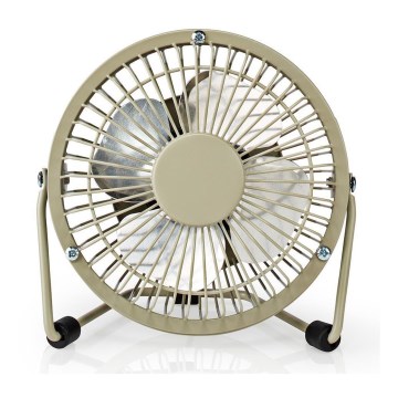 Ventilador de mesa 3W/USB 10 cm gris