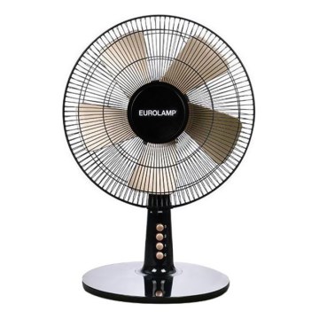Ventilador de mesa 40W/230V diá. 35 cm negro/dorado
