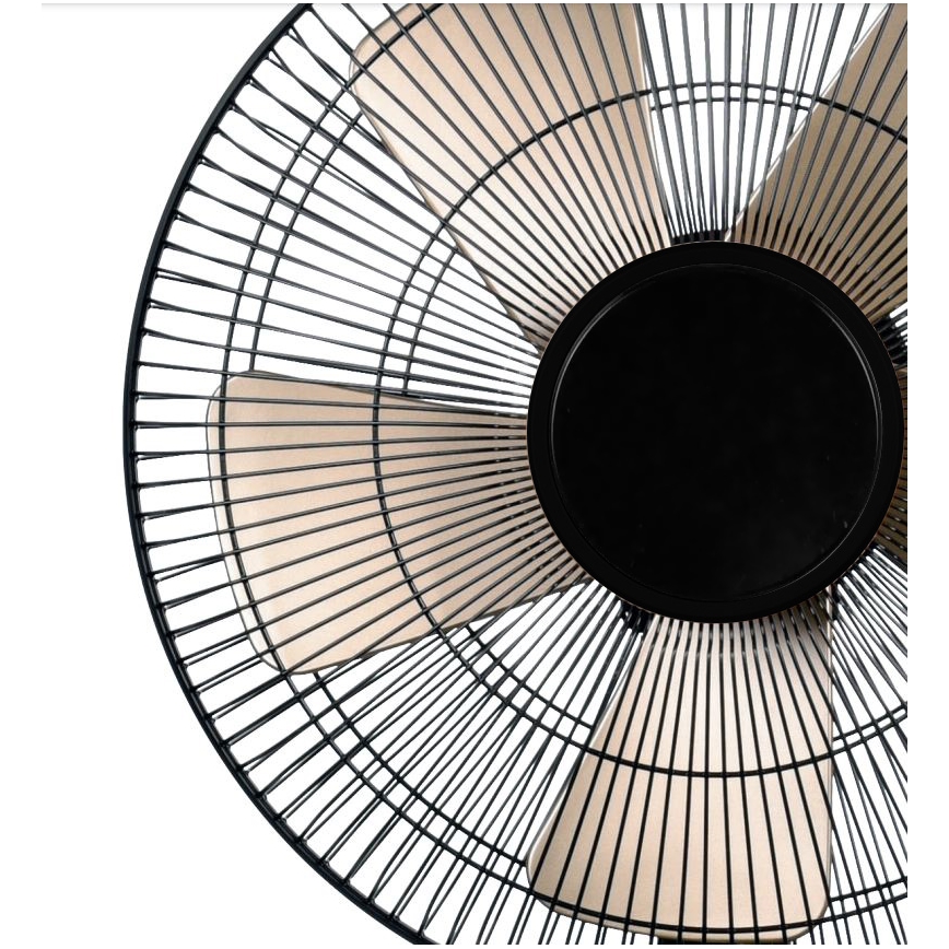 Ventilador de mesa 40W/230V diá. 35 cm negro/dorado